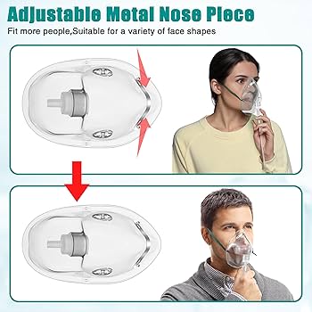 Amazon.com: Geiserailie 2 Pack L Size Oxygen Mask with 6.6